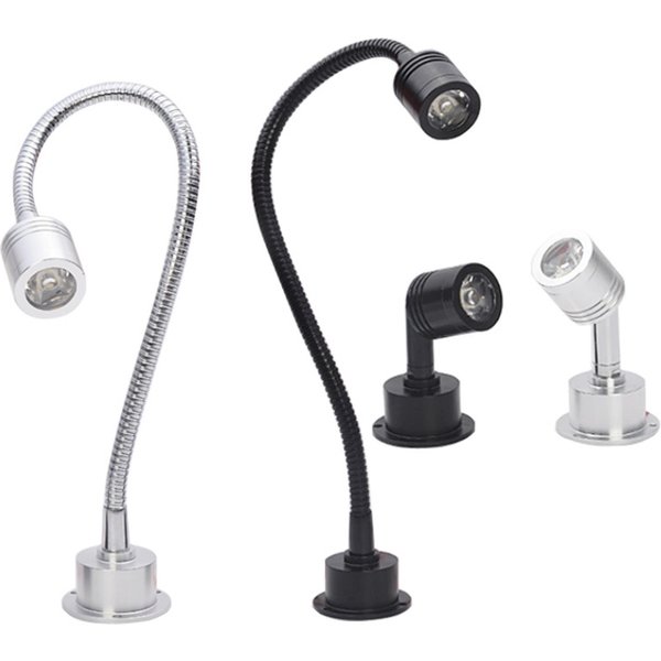 Spots LED dimmables 1W 3W, mini spots LED de plafond, ampoules à montage en surface pour armoires, comptoirs, vitrines AC110V 220V