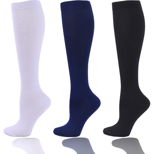 3 Pair Compression Socks Knee High Varicose Veins Stockings Men Women Sport Socks Anti Fatigue Pain Relief Compression Stockings