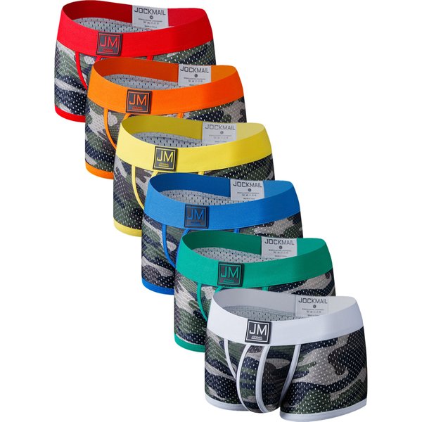 CamSolomon-Sous-vêtements en nylon pour hommes, Boxer Goals, Slips, Zones intérieures, Cargging, Bien-être, Zones respirantes, 6 pièces par lot