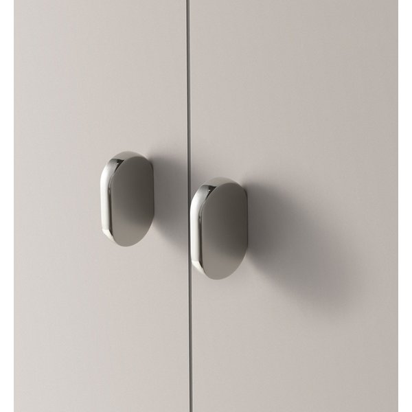 Spiegel Oval Möbel Griff Galvanik Titan Silber Kleiderschrank Tür Griff Schublade Schrank Ziehen Nordic Schrank Griff