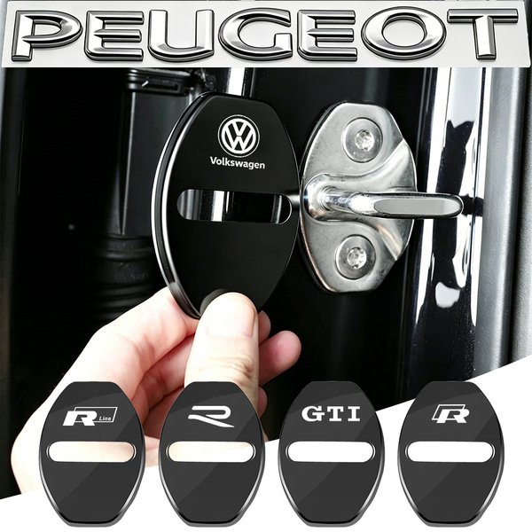 Couvre-boucle de serrure de porte de voiture en alliage de zinc, couvercles de protection pour VW GTI Polo Golf Passat Scirocco Tiguan Jetta T-ROC Touareg Taigo CC
