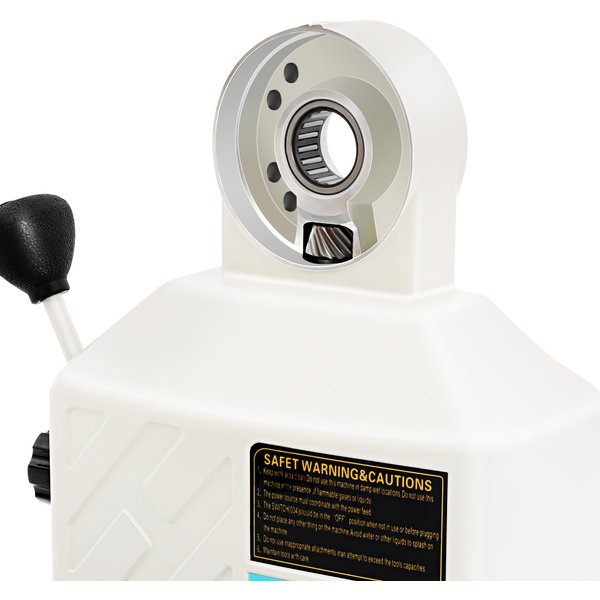 Machine à fraiser 95W, alimentation électrique axe X, prise EU 220V, alliage d'aluminium, moteur en cuivre pur, engrenage conique spiralé, réglage de vitesse 0-190RPM