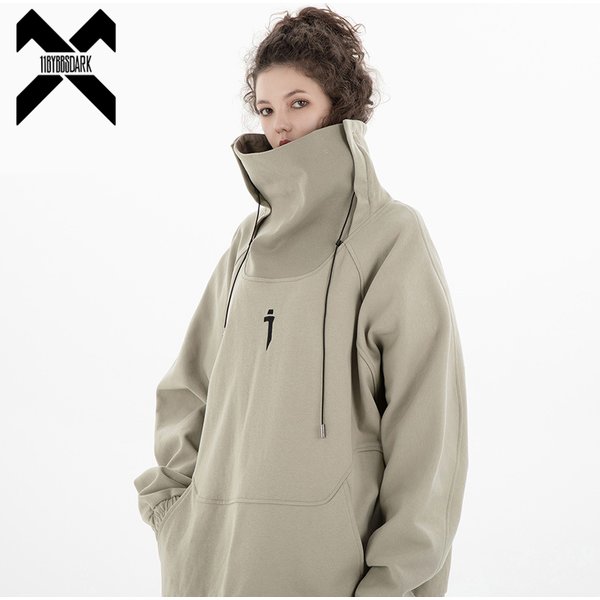 11 BYBB'S DARK-Sweat à Capuche à Col Roulé pour Homme et Femme, Vêtement Technique PVD, Harajuku, DulFunctional, Hip Hop, Hiver 2023