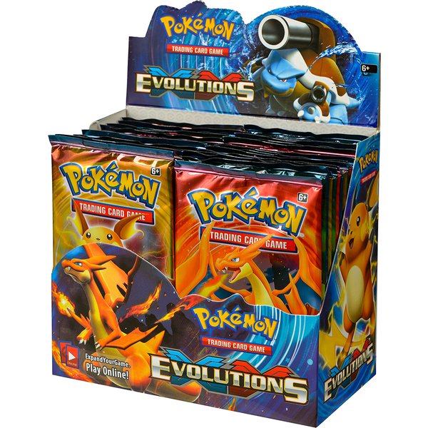 360 szt. Angielskie karty Pokémon TCG: Evolutions Box, zestaw 36 paczek kart kolekcjonerskich Pokémon