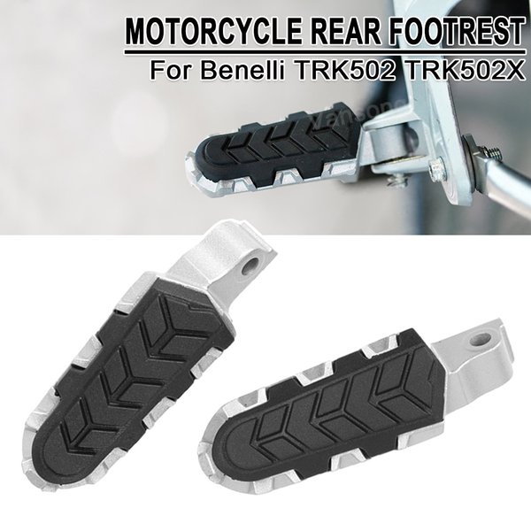 Für Benelli TRK502 TRK502X TRK502C BJ500GS-A/D Motorrad Fußrasten Fußstützen Fußpedale Hintere Stahlfußrasten Gummiabdeckung