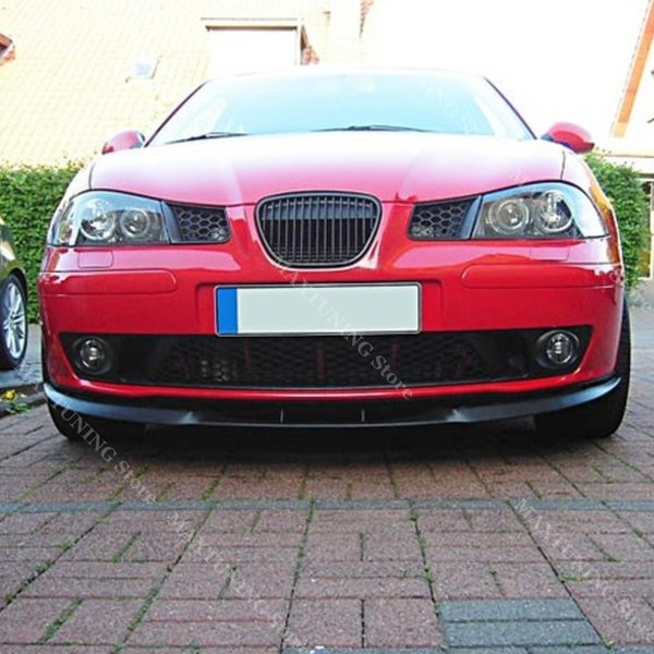 Lame de pare-chocs avant pour Seat Ibiza MK4 6L 2002-2009, Spoiler Diffuseur, Cache de protection sous le pare-chocs, Noir, Kits de carrosserie, Tuning
