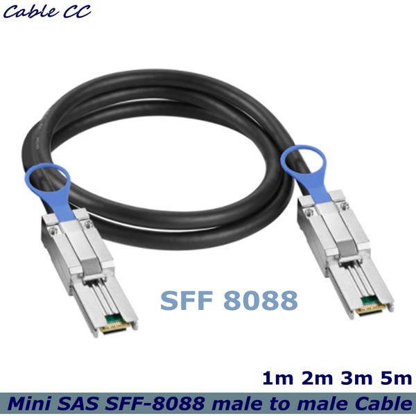 1 m 2 m externes MINI SAS 26P SFF-8088 auf SFF-8088 Datenkabel Mini SAS SFF-8088 Stecker auf 8088 Stecker Kabel 26P auf 26P Festplattenkabel