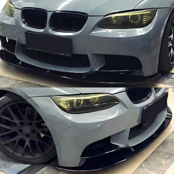 Przedni Splitter Spojler Dyfuzor Ochraniacz Zderzaka Samochodowego Do BMW Serii 3 E90 E92 E93 M3 2007-2013 Bodykit Tuning ABS Czarny Połysk