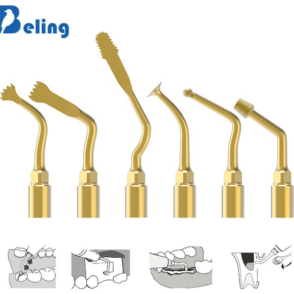 Beling Dental-Piezosurgery-Spitzen zum Knochenschneiden, Sinuslifting, Implantat und Exelcymose, passend für Mectron und Woodpecker