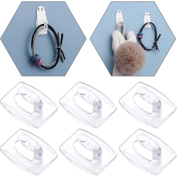 Küchen wand Schlafzimmer Wand transparent abnehmbarer Haken stark nahtlos Weihnachten Kabel klemme Kleber Haken Haken Rack