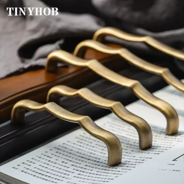 Tinyhob Schrankgriffe aus antikem Bronze-Messing, Retro-Garderobe, Schuhschränke für Schubladen, Küchengriffe, Zubehör