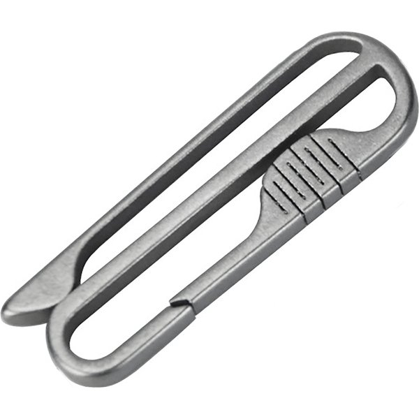 Super Fine TC4 Ti Solid Titanium Quick Release Detachable Belt Clip Keychains Key Ring Hook DIY FOB EDC Housewarming Gift