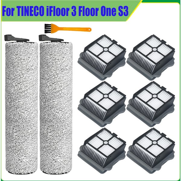Accessoires pour TINECO IFloor 3 Floor One S3, laveur de sol sans fil, aspirateur portatif, brosse à rouleaux, filtre HEPA, pièces de rechange