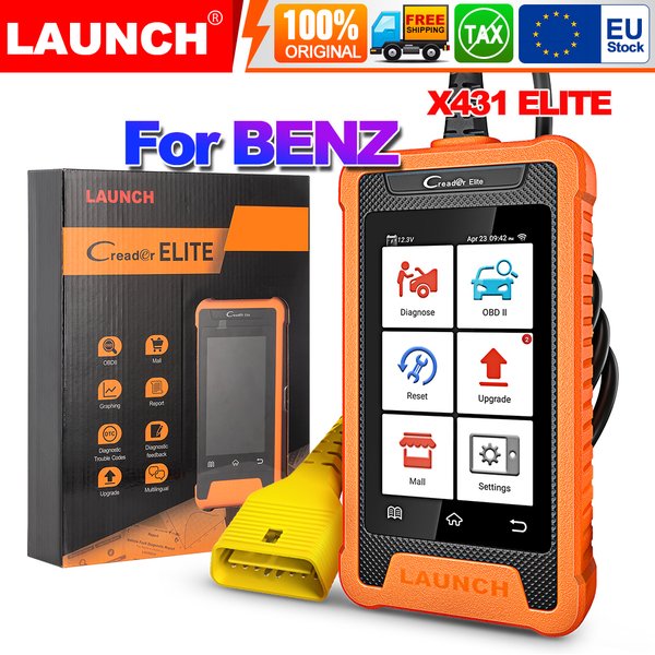 【Für Benz/Maybach/Sprinter】 LAUNCH X431 ELITE Auto OBD2 Scanner Bidirektionales Diagnosegerät Alle Systeme ECU-Codierung Kostenlose Updates