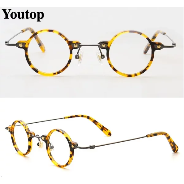 Lunettes optiques rondes rétro pour hommes et femmes, lunettes de tortue, lunettes vintage, lunettes de délinquants, lunettes transparentes, lunettes hipster