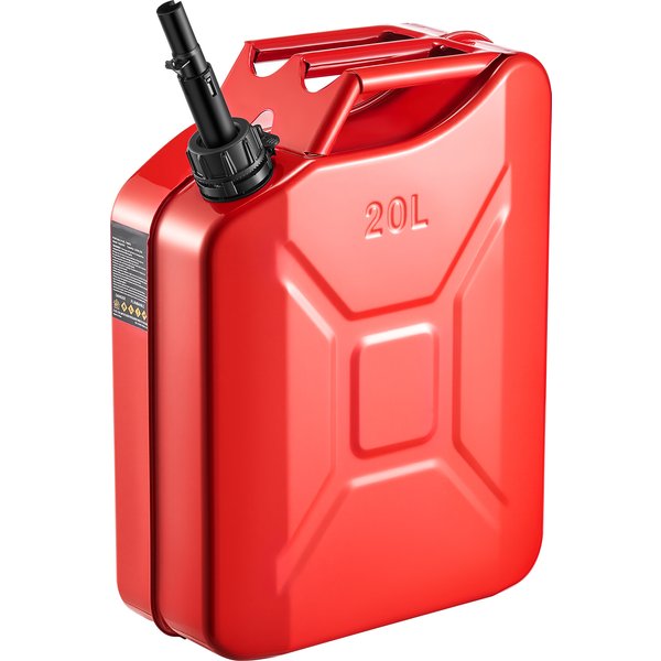SucceBuy 1/2 Stück 20L Metall-Kraftstoffkanister mit Ausgießer & 6 L/min Max. Durchflussrate Benzintank für Autos, Motorräder, ATV, UTV