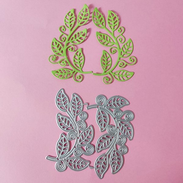 Blätter Zweige Zweig Metall Stanzformen Form Messer Scrapbooking Schablone DIY Prägung Handwerk gestanzte Kartenherstellung