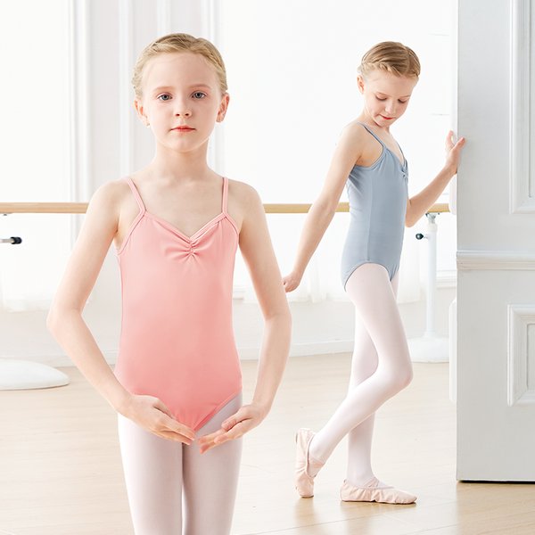 Ballet Leotards for Girl Kids Dance Camisole Gymnastics Leotard Summer Swimwear V Back Ballet Costumes