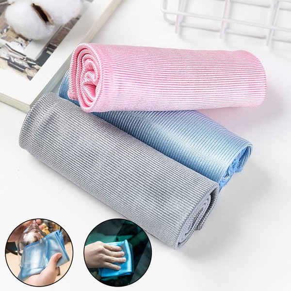 4/2/1 pièces chiffon de nettoyage de verre torchon microfibre serviette de nettoyage de verre sans Trace chiffon miroir pour lingette réutilisable chiffon de verre