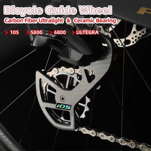 LTWOO-Roue de poulie en fibre de carbone pour vélo, roulement en céramique, collier de dérailleur arrière, roue de guidage pour Shimano 105, UT, Ultegra, Hatchace