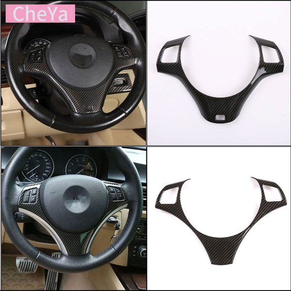 Cadre de décoration pour boutons de volant de voiture cheya pour BMW Série 1 3 E82 E84 E87 E90 E92 E93 2004-2012 Accessoires intérieurs