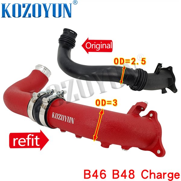Tuyau de charge d'admission turbo pour BMW B46 B48 2.0T 320i 320ix 330i 330ix 330e F30 F31 F34 F35 G20 G21 420i 430i IX F32 G22 G23 G26