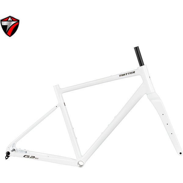 2026 Twitter 700C GRAVEL-G2 MAX Aluminium-Rennradrahmen mit Carbonfaser-Gabel und UDH-Schaltauge Gravel-Bike-Rahmenset