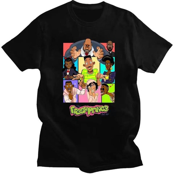 Nouveauté génial le Prince frais de Bel Air T-shirts coton Nice Homme vêtements mode t-shirt hommes marque 80189