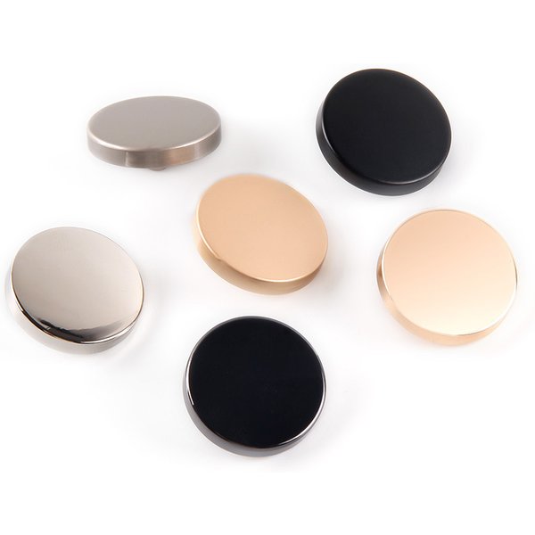 Diy Apparel Sewing Button Black Golden Grid Metal Flat Bronze Round 2 Holes Shank Suits Coat Buttons 50pc/lot