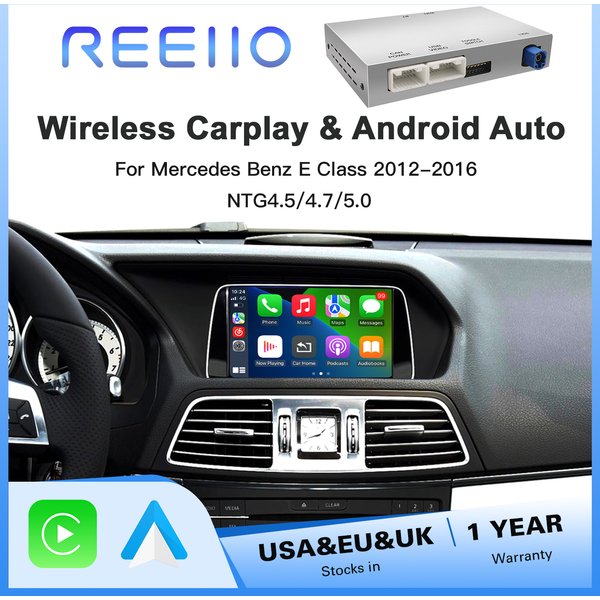 Drahtloses CarPlay Android Auto für Mercedes Benz E-Klasse W212 E Coupe C207 2012–2016, mit Mirror Link AirPlay Car Play