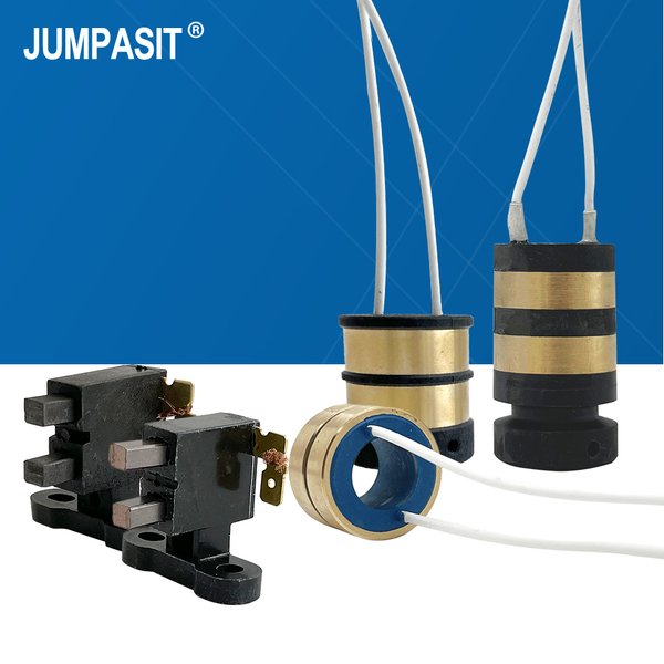 Jumpasit 2 Wire Slip Ring for Cotton Candy Machine Brush Parts Rotary Collectors Sets 2 Ways Conductive Rings