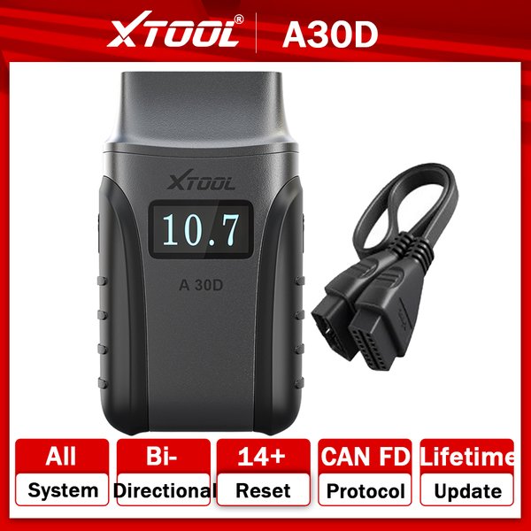 XTOOL Anyscan A30D OBD2-Autoscanner, bidirektionale Steuerung, vollständiges System-Diagnosetool, Spannungsanzeige, 19. Lebenslange Aktualisierung zurückzustellen