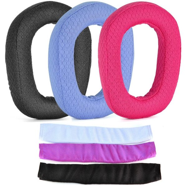 Logitech-Oreillettes de remplacement pour casque G435, coussins d'oreille en mousse à mémoire de forme, cache-oreilles, bande de sauna