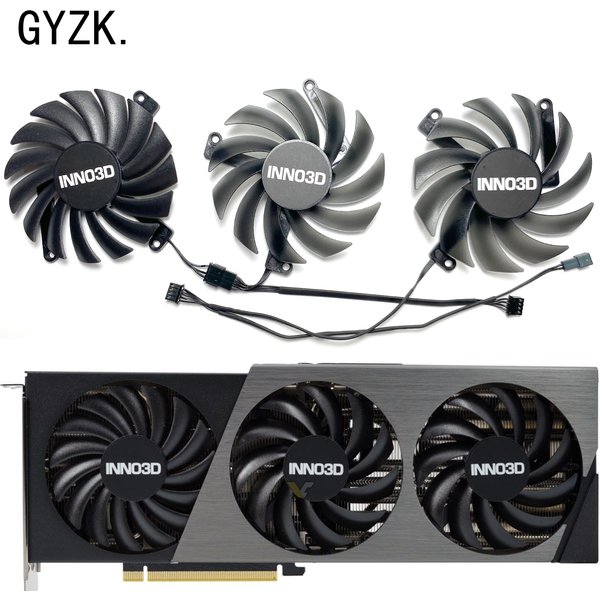 New For INNO3D RTX 4070 GeForce RTX4070 4070ti X3 OC Graphics Card Replacement Fan CF-12910S CF-12915S