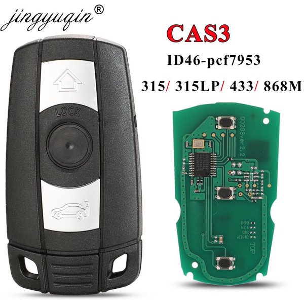 jingyuqin CAS3 CAS3+ Car Remote Key 315 /315LP /433/ 868MHz for BMW E60 E70 E90 1/3/5/7 Series X5 X6 Z4 Transmitter Chip PCF7953