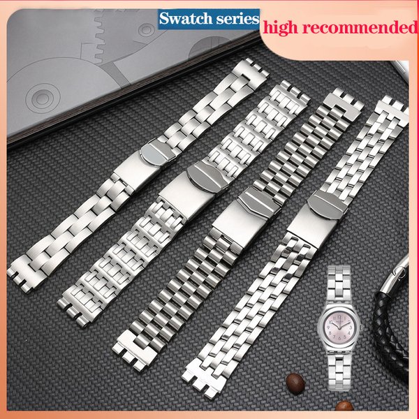 17mm 19mm 21mm Metall Edelstahl Uhren ketten armband Männer Frauen Armband für ygs749g ycs yas ygs Ironie Keramik Armband