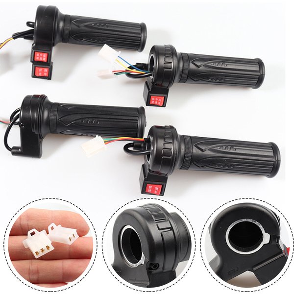 Electric Vehicle Handle Speed Control Without Switch Acceleration Handle Black Leather Handle Sleeve Circular Universal Handle