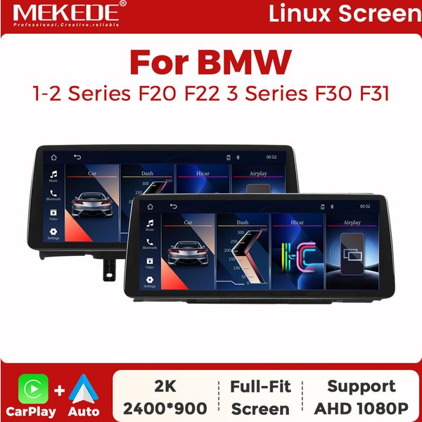 10.25" 12.3" 2400*900 Linux System Wireless Carplay Android Auto Car Radio For BMW 1/2/3/4 Series F20 F21 F22 F23 F30 F31 F32 F33 F34 F36 NBT GPS Navigation Autoradio Car Multimedia Video Player BT