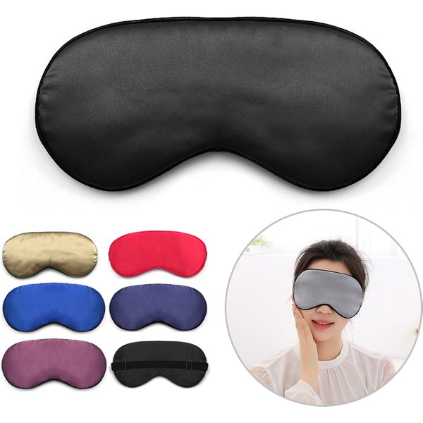 Masque de sommeil rembourré pour les yeux, couvre-yeux, bandeaux pour les yeux imités, patch d'ombre, portable, voyage, aide relax