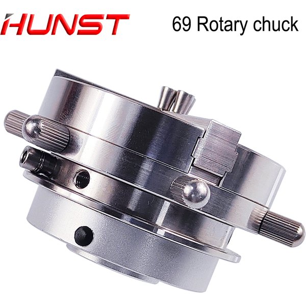Hunst d69 auto lock rotations aufsatz cnc router laser gravur maschine drehachse futter für ring armband schmuck markierung.