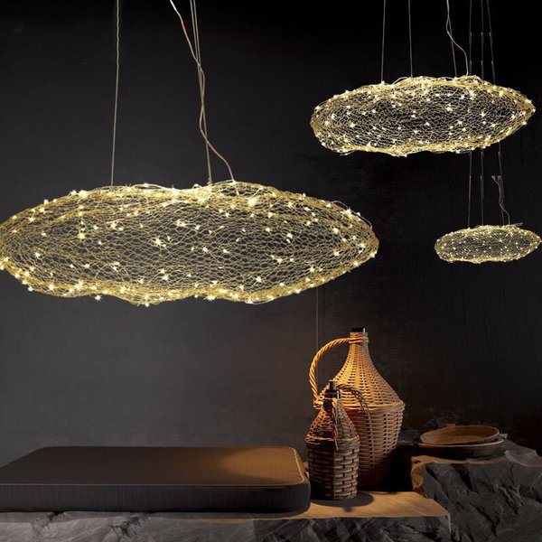 Hayden Anhänger licht Kunst Decor Hohl wolke licht Für Schlafzimmer Treppe Dänischen Design Lampe Loft Firefly kinder schlafzimm