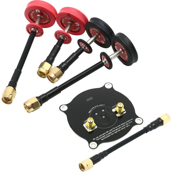 Pagode 2/Triple alimentation Patch 5.8G 5dBi 50W omnidirectionnel Omni FPV antenne pagode à écran plat LHCP/RHCP SMA/RP-SMA