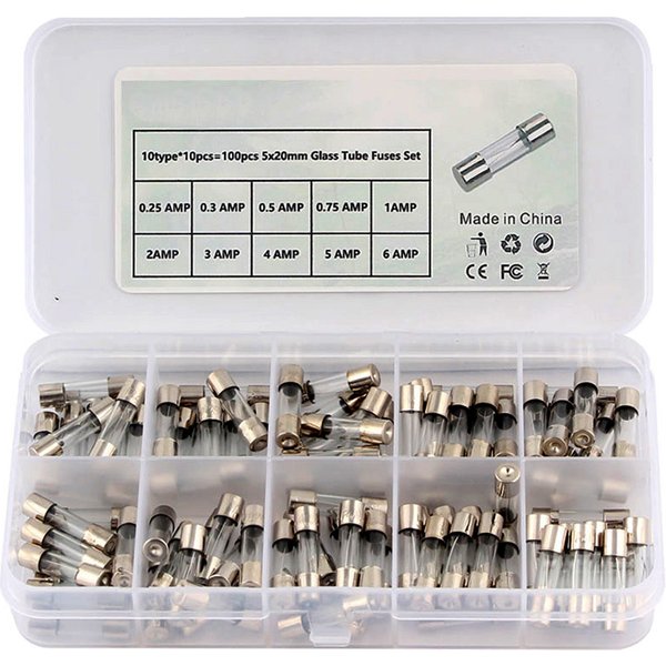 100PCS * 0,2-20A 72*0,5-30A Flink Glas Rohr Sicherungen Flink Auto Glas Rohr sicherungen Assorted Kit Amp mit Box Sortiment Kit