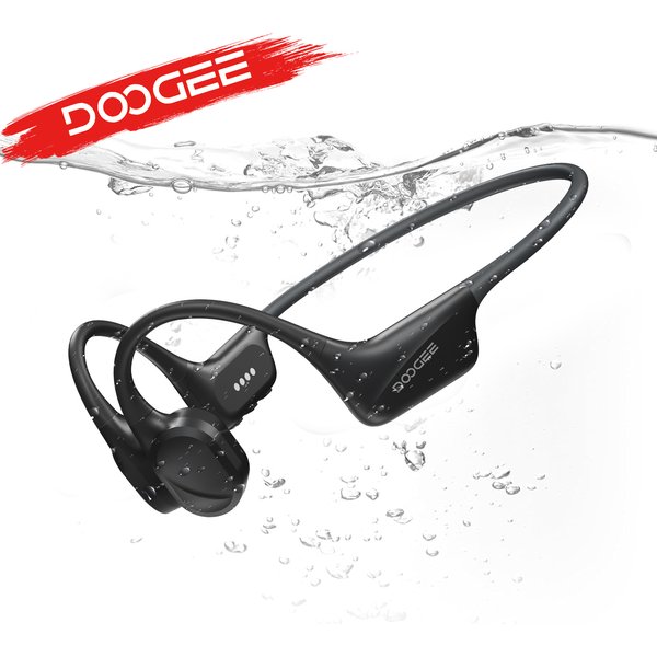 Słuchawki sportowe DOOGEE BoneBeat Swim Bone Conduction do pływania, bezprzewodowe, wodoodporne IP68, z mikrofonem do rozmów i muzyki, 32GB