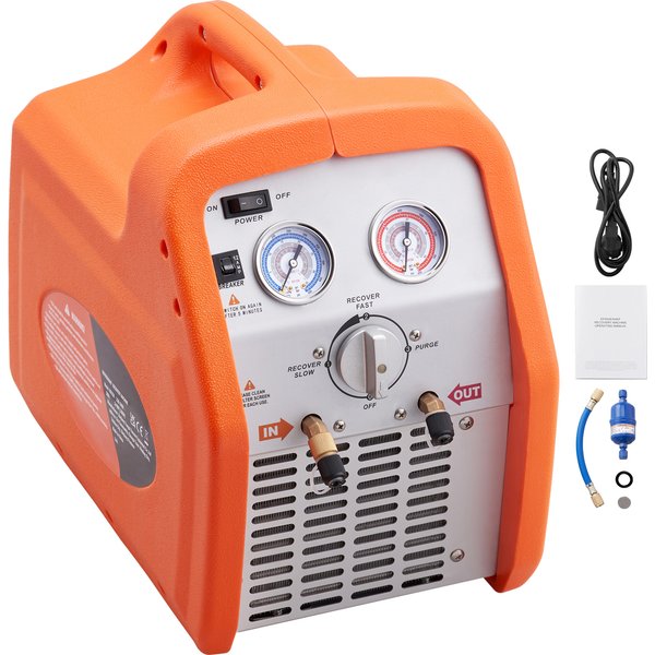 SucceBuy 3/4 1 PS Kältemittel-Rückgewinnungsmaschine, tragbare AC-Rückgewinnungsmaschine, 60 Hz Wiederherstellungsmaschine, HVAC für Auto-Klimaanlage