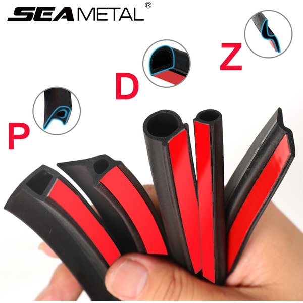 Car Door Seal Strip Auto Rubber Door Sealing Strips Car Door Protector Door Guard Noise Insulation Soundproof Z P D Type Seals