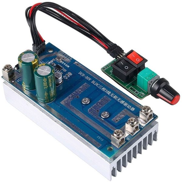ABUI-750W Sensorloser BLDC-Motorsteuerungsplatine DC12V 24V 30V Dreiphasen-Bürstenloser Gleichstrommotor-Drehzahlregler Gleichstrommotor-Gouverneur