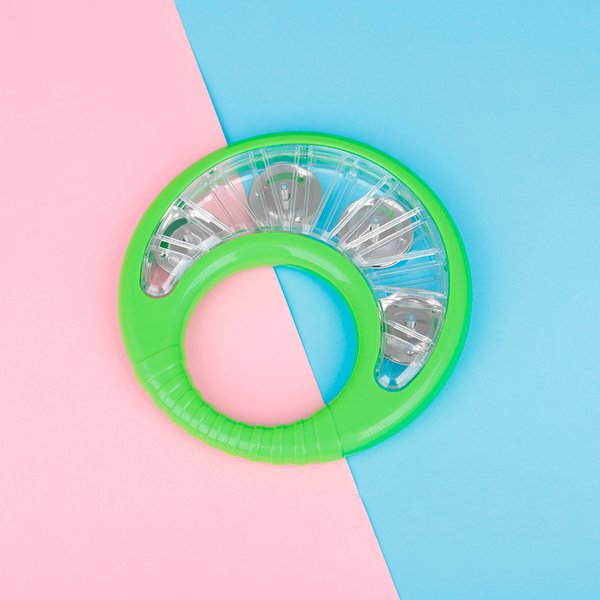Orff Musical Instruments Wreath Tambourine Rattle Ball Jingle Bell Hand Drum WIth Cymbals Percussion Instrument for KTV Party