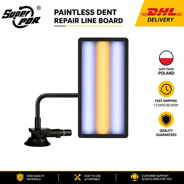 Professionelle LED-Lampe zur Karosseriedellen-Detektion, PDR-Werkzeuge für die lackfreie Dellenreparatur.