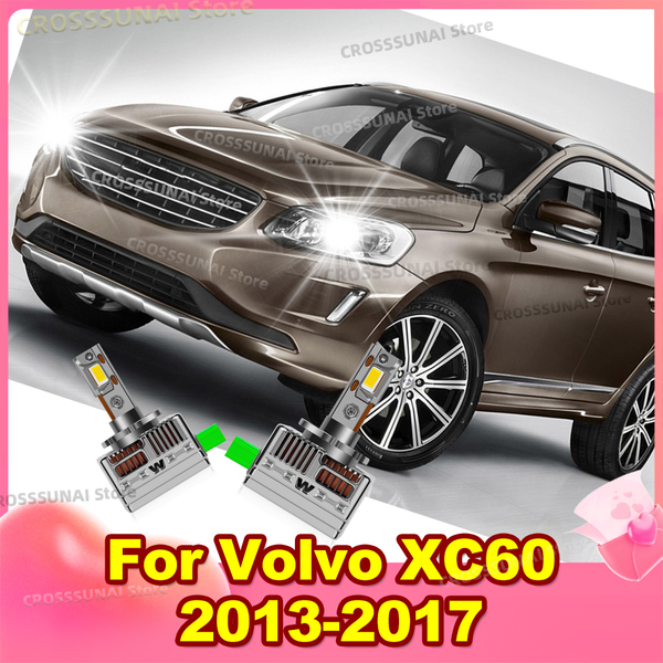 2PCS LED Car Headlight CANbus Xenon Lamp Upgrade Car Light 6000K For Volvo XC60 2013 2014 2015 2016 2017